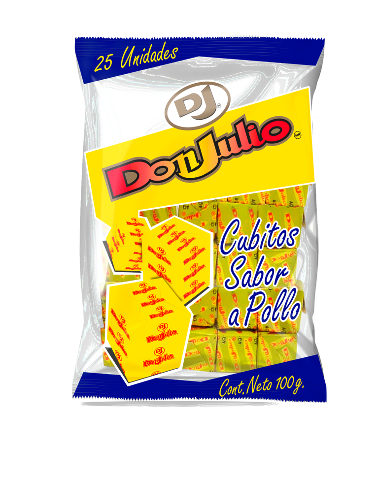Cubito de Pollo DON JULIO 100 x 25 X 4 g