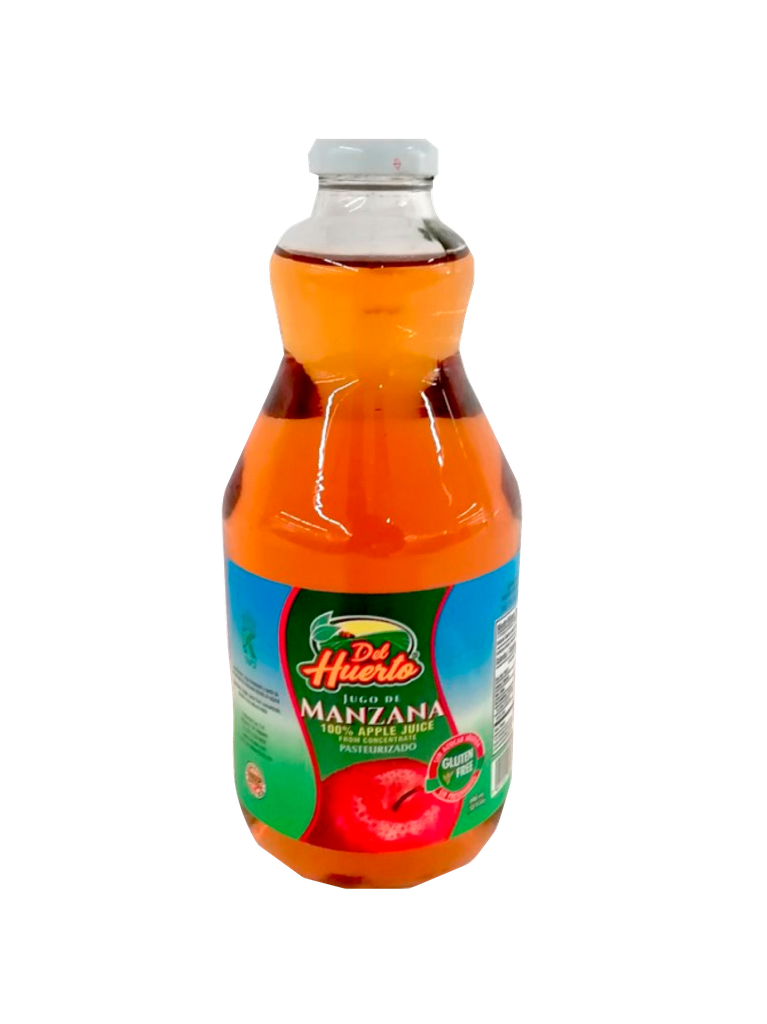 Jugo De Manzana Glass DEL HUERTO 12 x 946 mL 32 oz