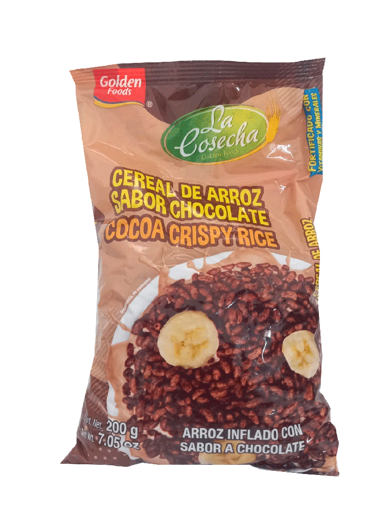 Cereal De Arroz Sabor Chocolate LA COSECHA Bolsa de 28 x 200 g 