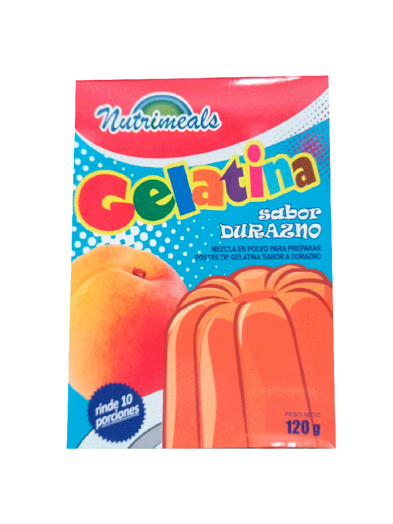 Peach Flavored Gelatin NUTRIMEALS 120 g