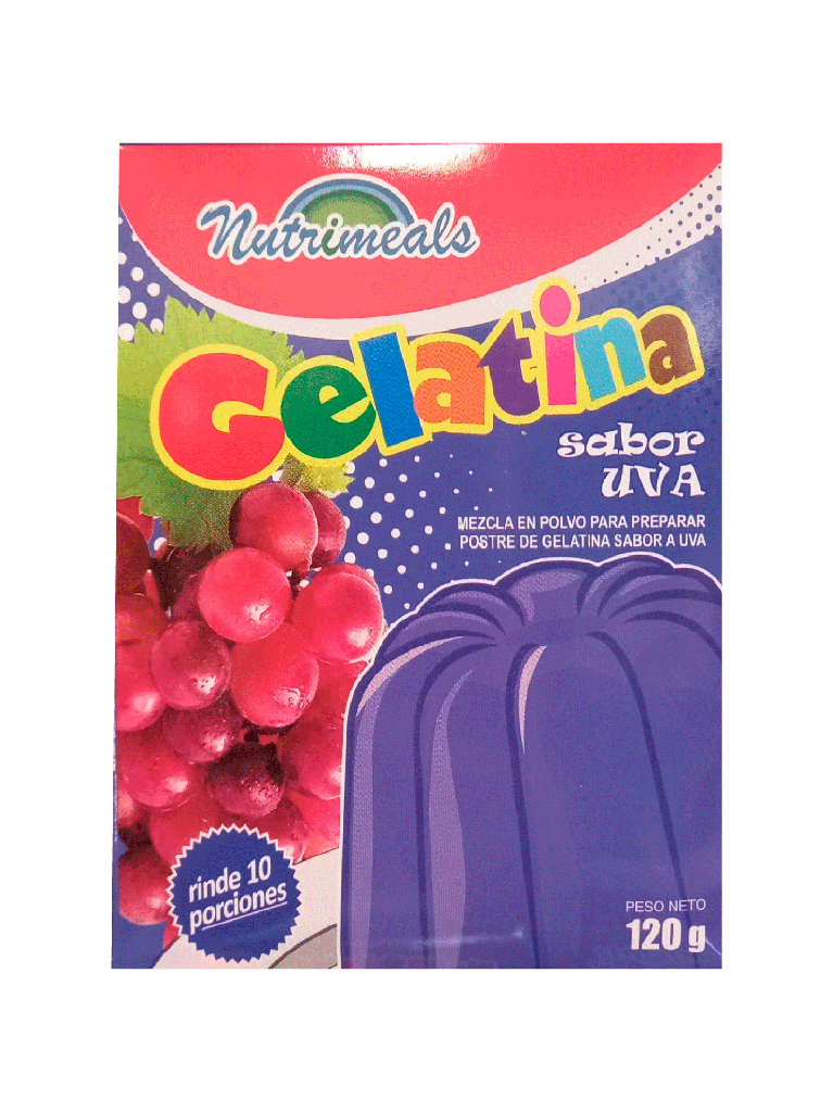 Grape Flavored Gelatin NUTRIMEALS 120 g