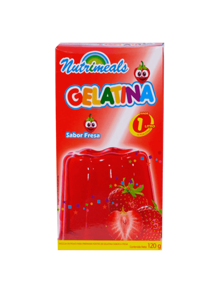 Strawberry Flavored Gelatin NUTRIMEALS 120 g