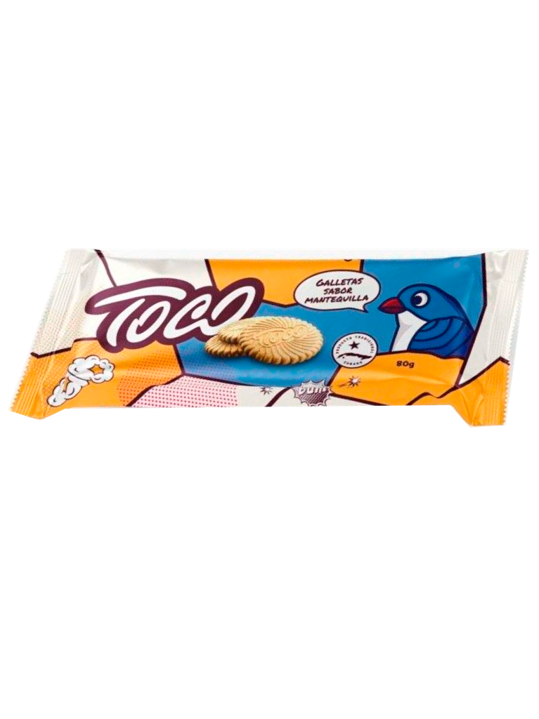 Galleta Sabor Mantequilla TOCO 102 x 80 g