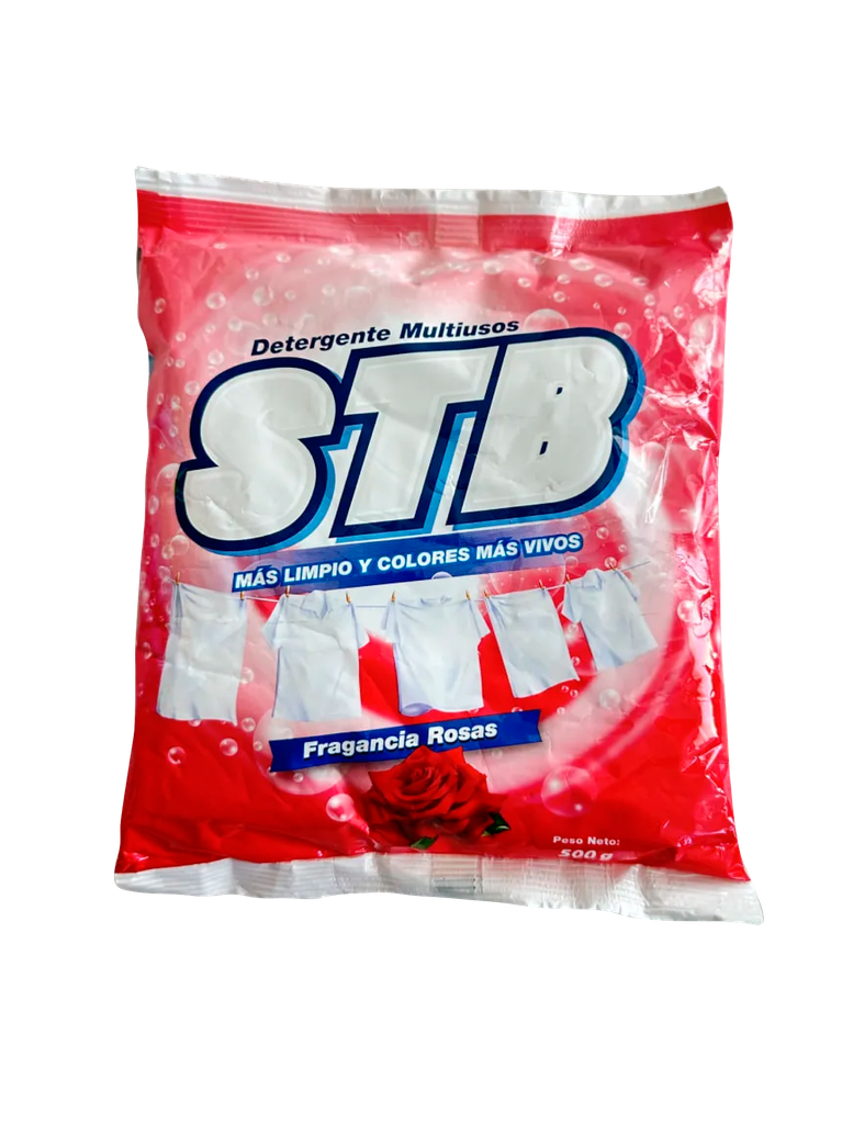 Detergente en Polvo Fragancia Rosa STB 40 x 500 g