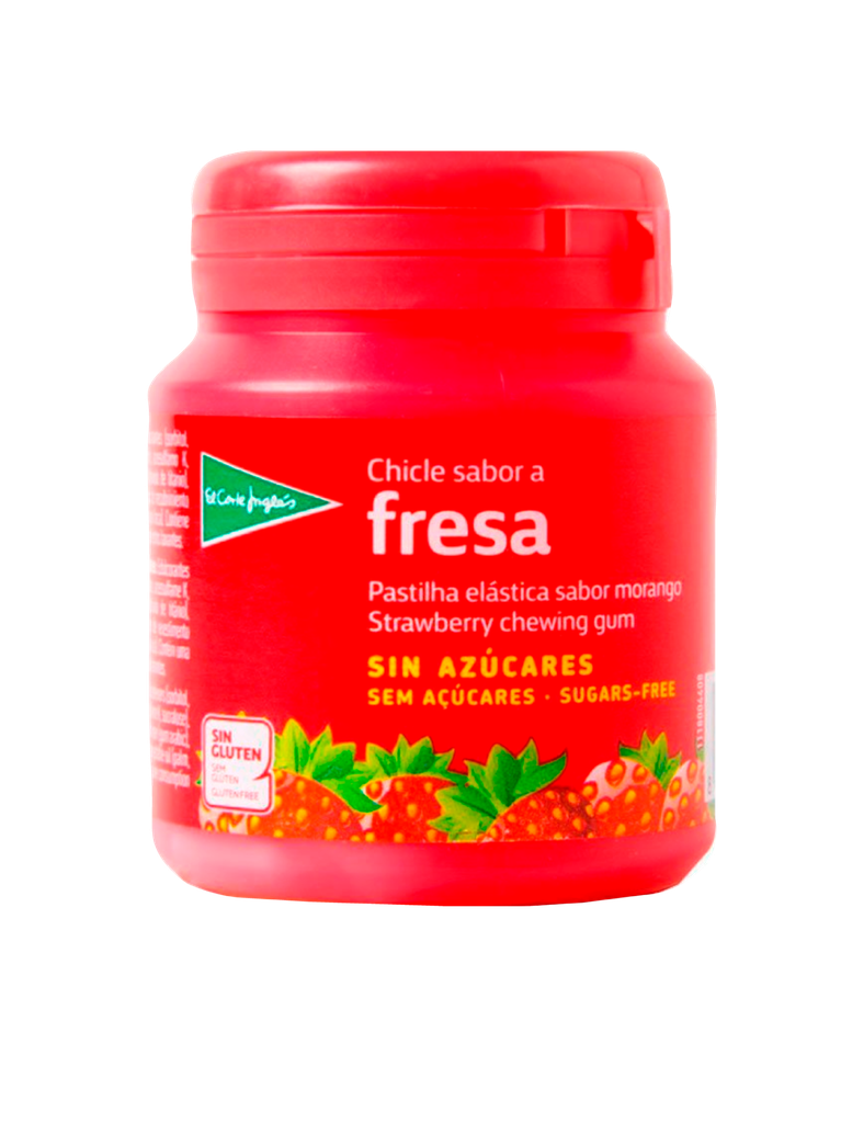 Sugar Free Strawberry Flavor Chewing Gum ECI 24 x 70 g
