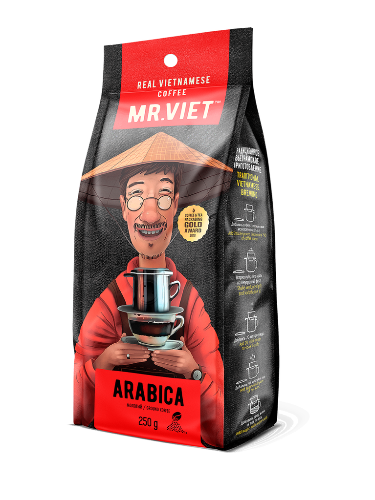 Café Molido Arábica MR. VIET 4 x 12 x 250 g