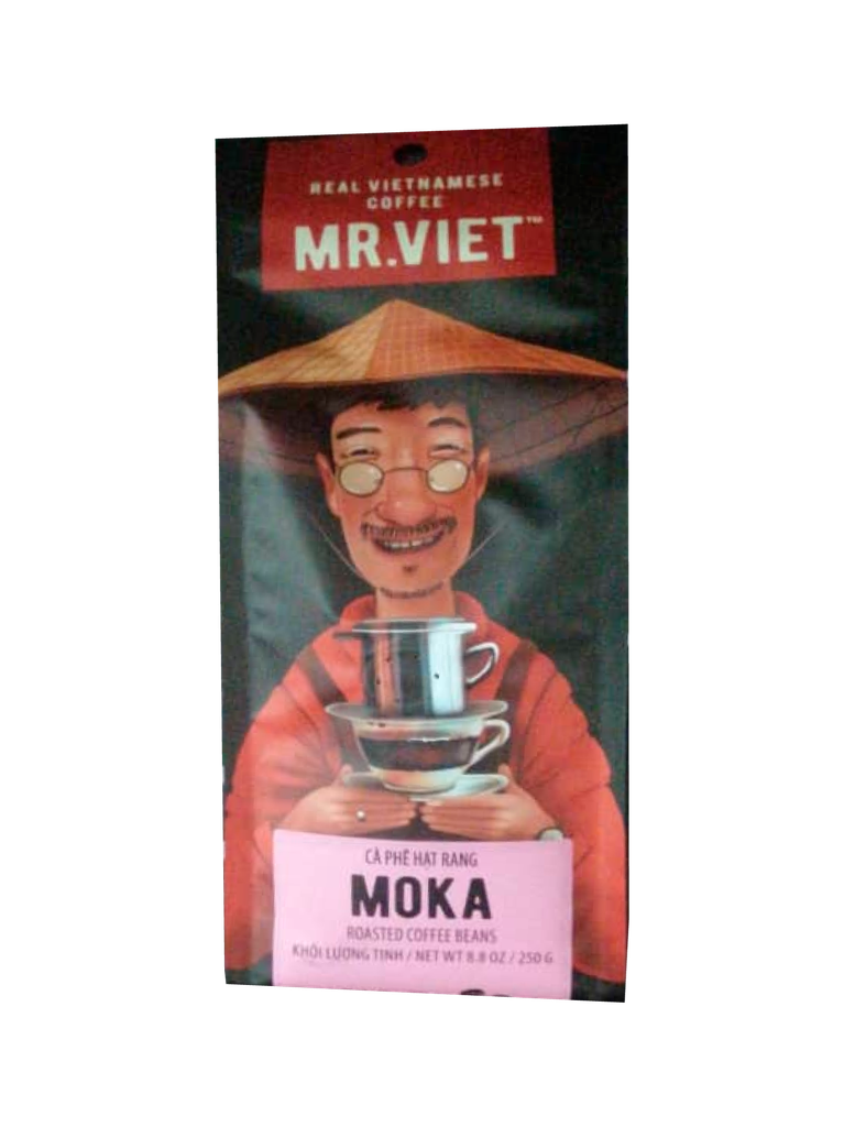 Roasted Coffee Beans Moka MR. VIET 4x12x250 g