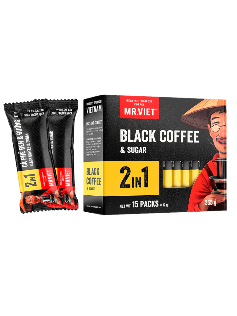 Instant Coffee 2 En 1 MR. VIET 6x6x255 g 15 sobres x 17 g