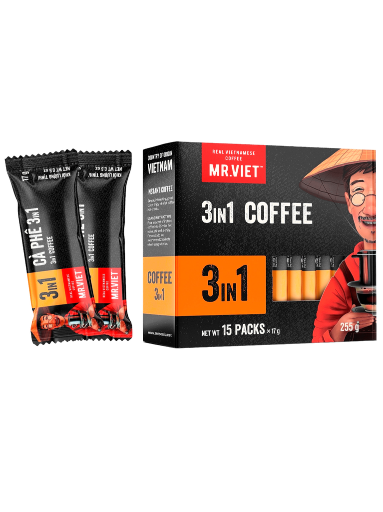 Café Instantáneo 3 en 1 MR. VIET 6x6x255 g 15 sobres x 17 g