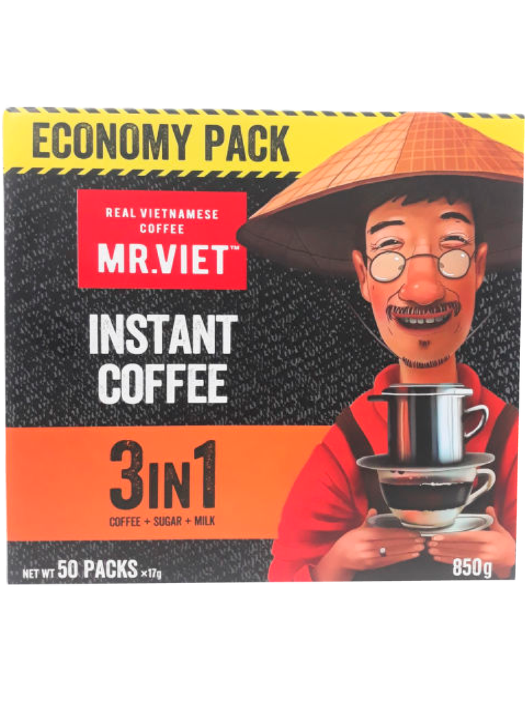 Café Instantáneo 3 En 1 Familiar MR. VIET 8x850 g 50 sobres x 17 g