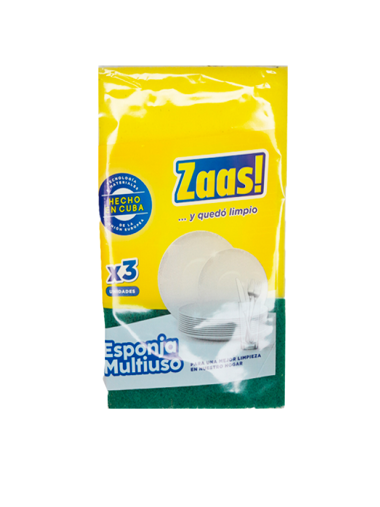 Set of Three Multipurpose Sponges ZAAS 108 x 3U