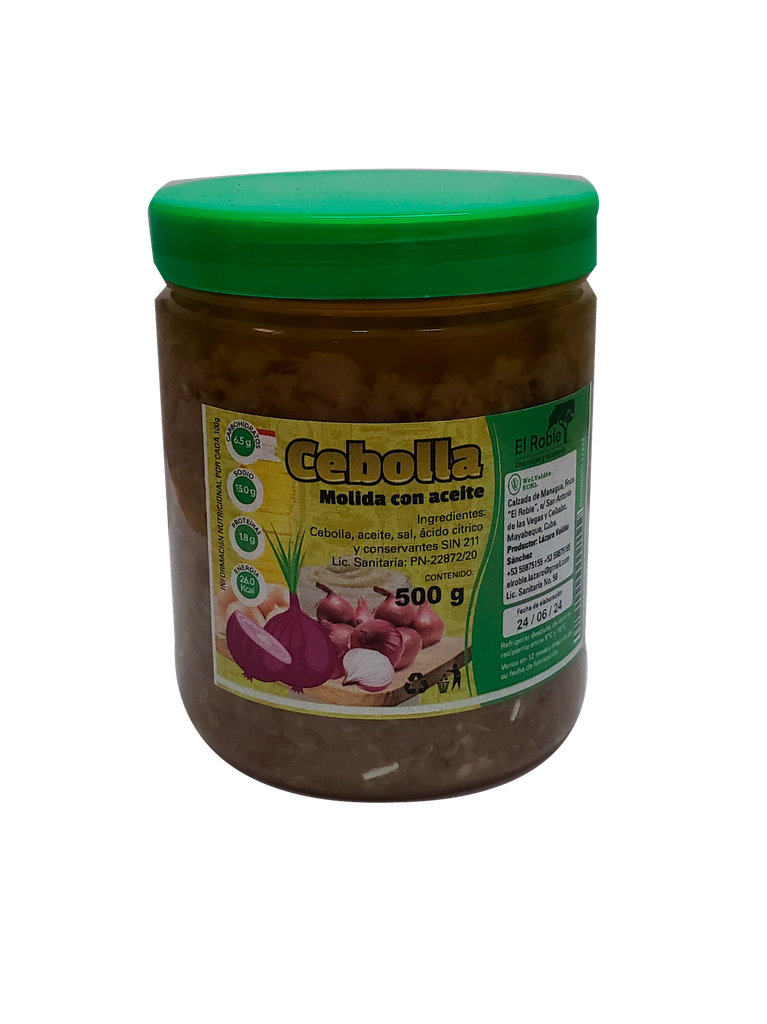 Ground onion with oil EL ROBLE 500 g