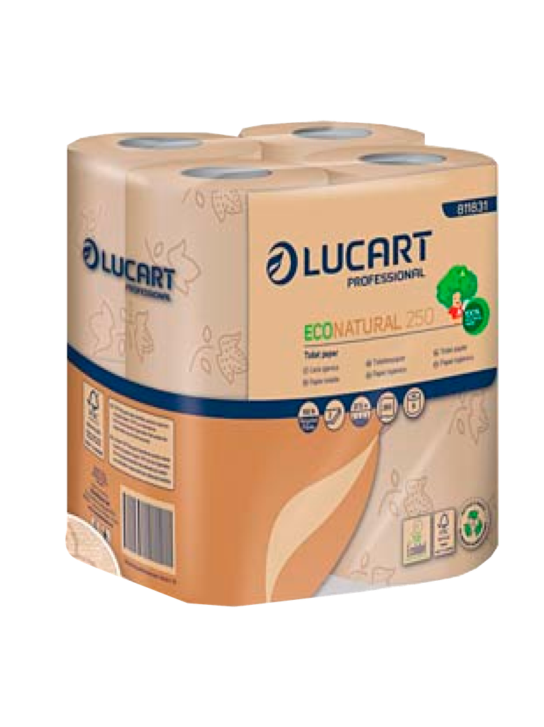 Papel higiénico LUCART 8 x 4 u