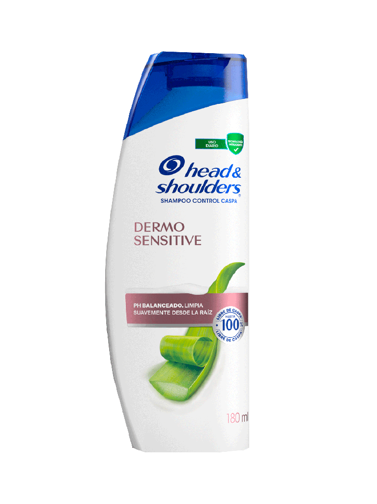 Shampoo Anticaspa para Cuero Cabelludo Sensible HEAD SHOULDER 12 x 180 mL 