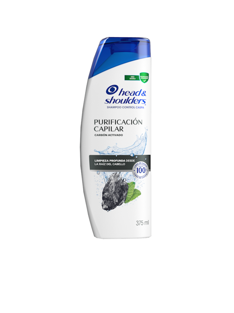 Shampoo Anticaspa con Carbón Activado HEAD SHOULDER 12 x 375 mL 