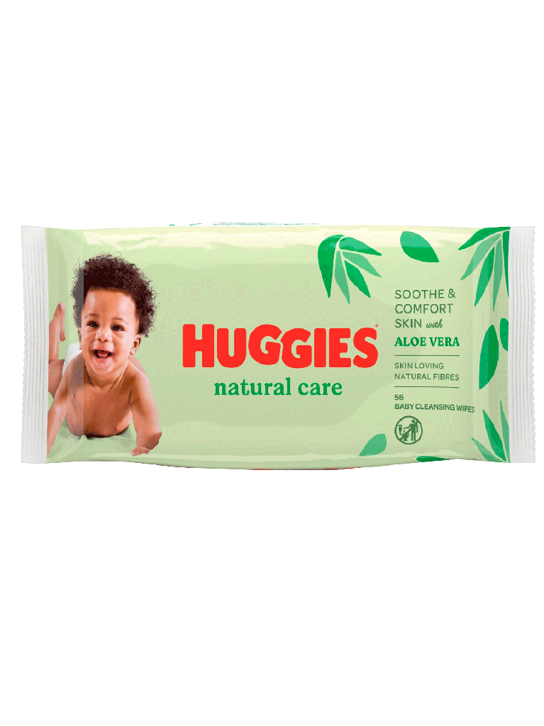 Natural Baby Wipes HUGGIES 10 x 56 Uni.