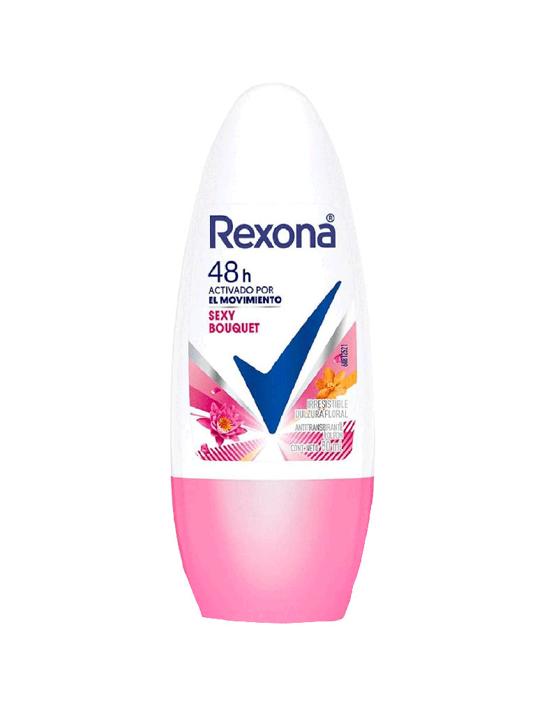 Desodorante Mujer Roll On Sexy Bouquet REXONA 12 x 50 mL
