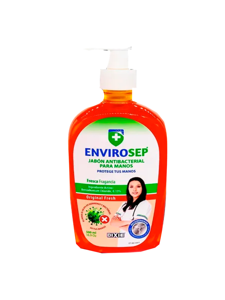 Jabón Antiséptico para Manos Fresh ENVIROSEP 250 mL 8.4 oz 
