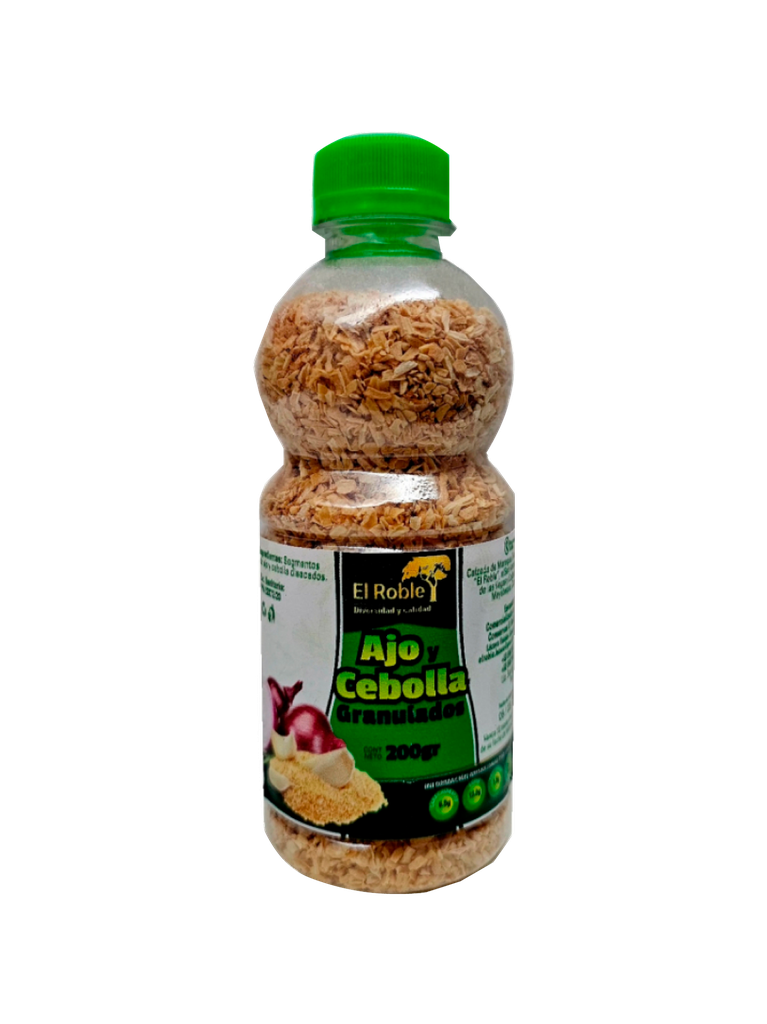 Ajo y Cebolla Granulados EL ROBLE 50 x 230 g