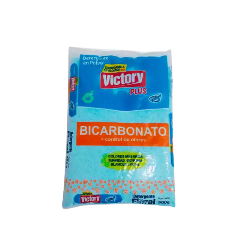 Detergente en Polvo Bicarbonato Floral VICTORY 40 x 500 g