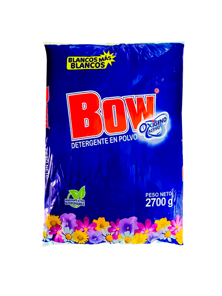 Detergente en Polvo BOW 6 x 2.7 kg