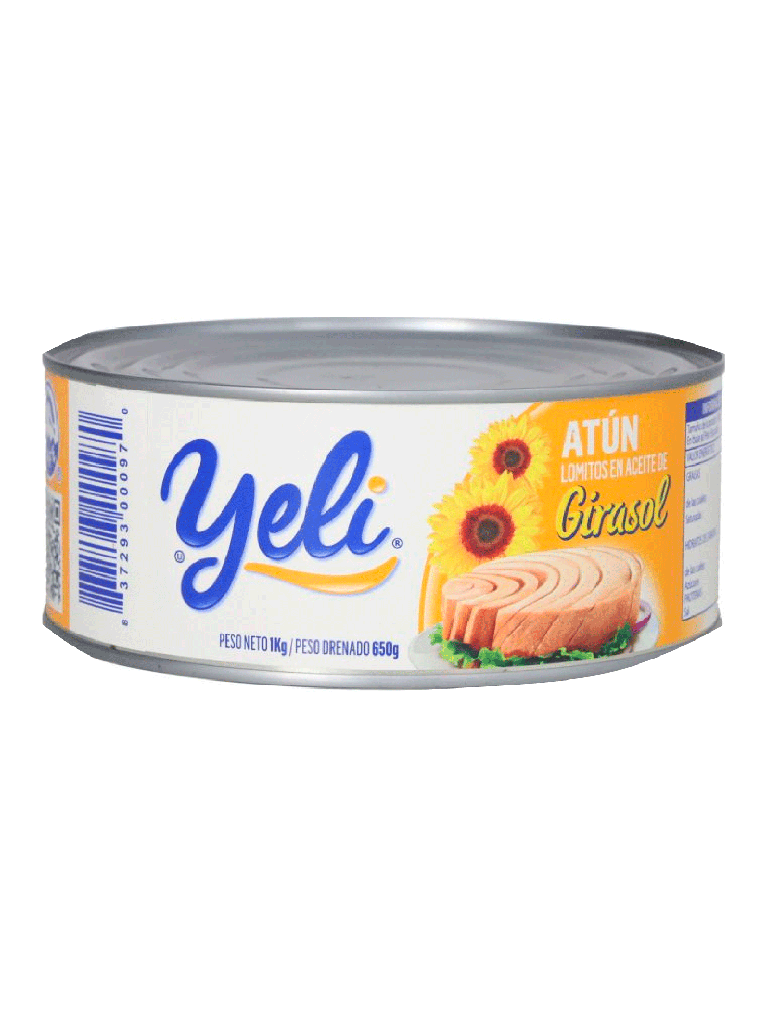 Atún en Aceite de Girasol YELI  12 x 1000 g
